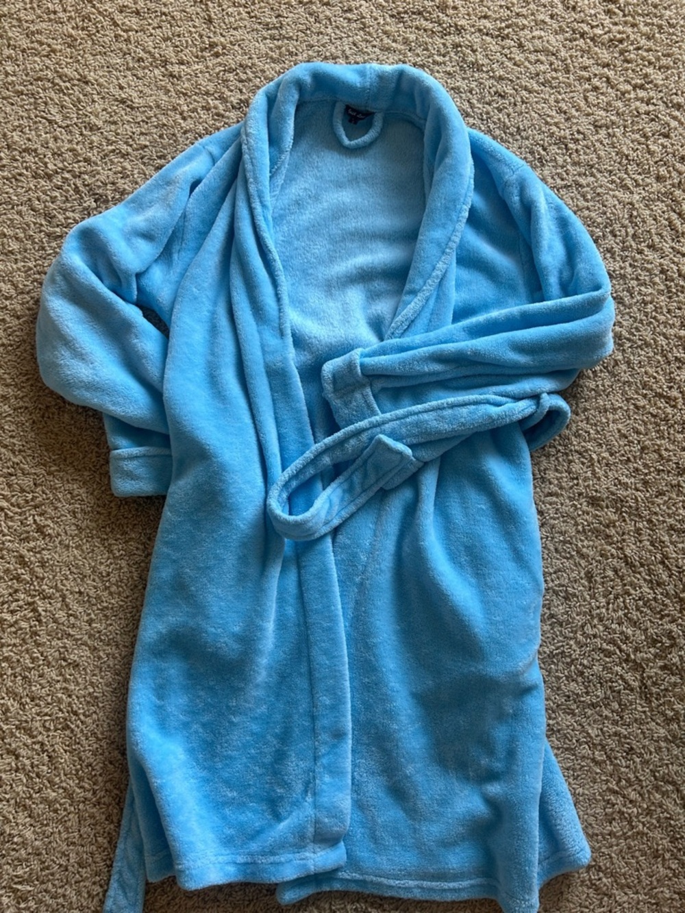 Women’s Blue Fuzzy Robe
